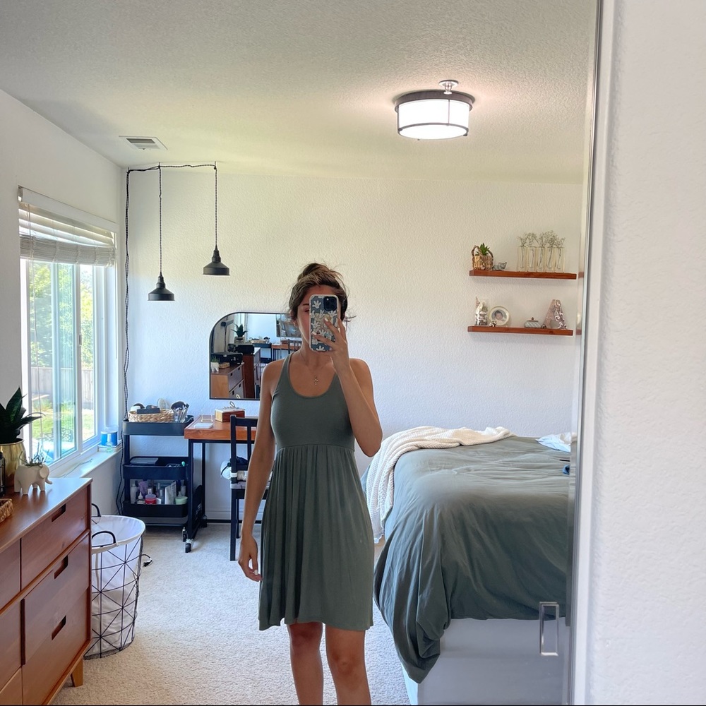 Sage green dress